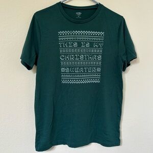 Ironic Christmas Sweater Graphic Tee